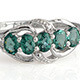 Forte Dauphin apatite ring in sterling silver