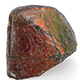Rough-cut Canadian ammolite stone