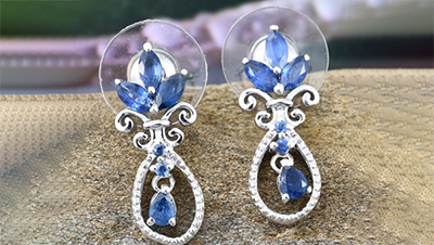 sapphire Earrings.