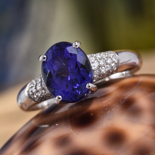 Platinum Tanzanite Ring