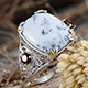 Dendritic agate ring.