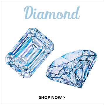 Diamond - April birthstone jewelry.